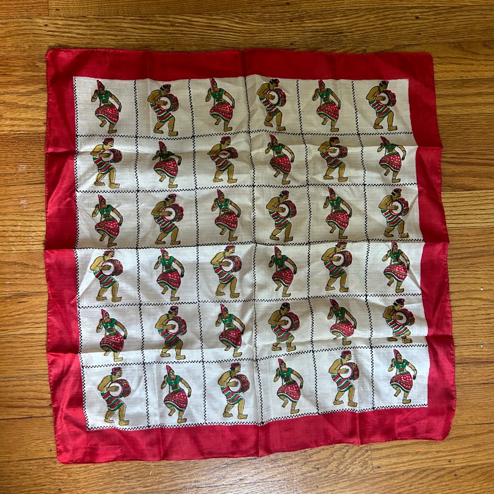Vintage 100% Silk Scarf | Made in India